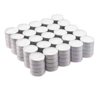 100x Unscented Tealight (4hr) - DuvetDay.co.uk