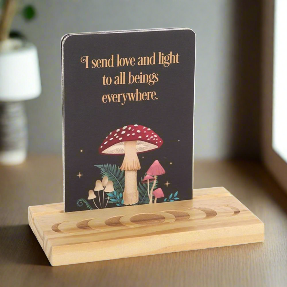 Affirmation Cards with Wooden Stand - DuvetDay.co.uk