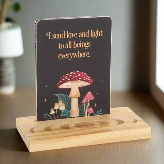 Affirmation Cards with Wooden Stand