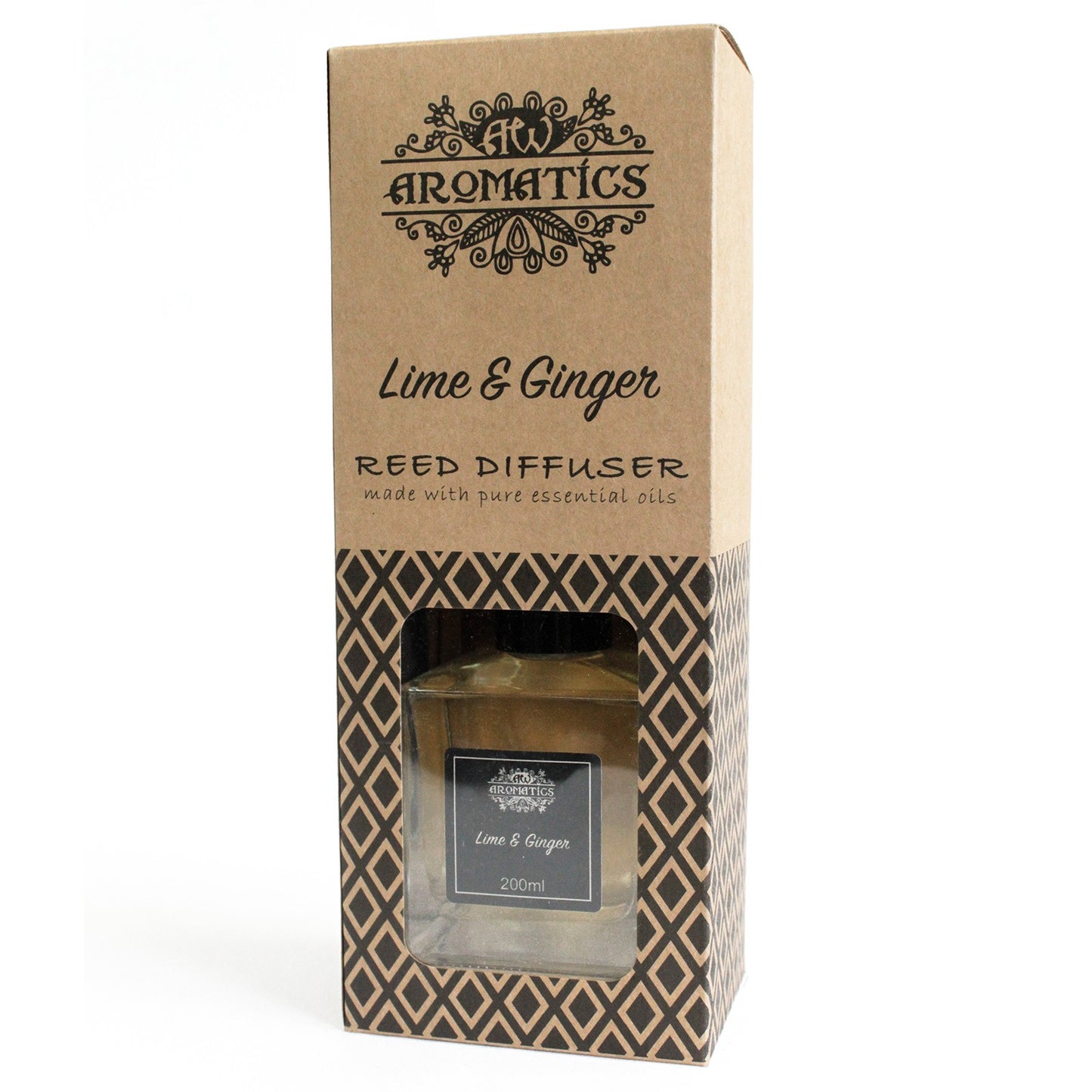 200ml Lime & Ginger Essential Oil Reed Diffuser