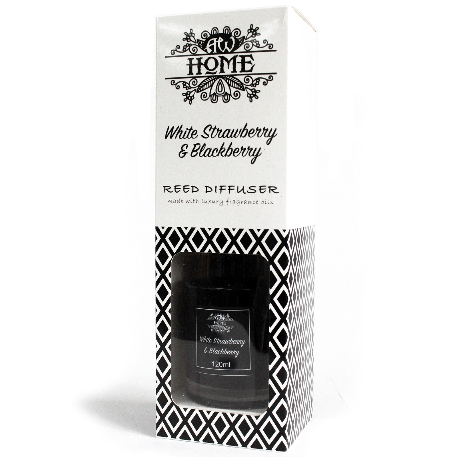 120ml Reed Diffuser - White Strawberry & Blackberry