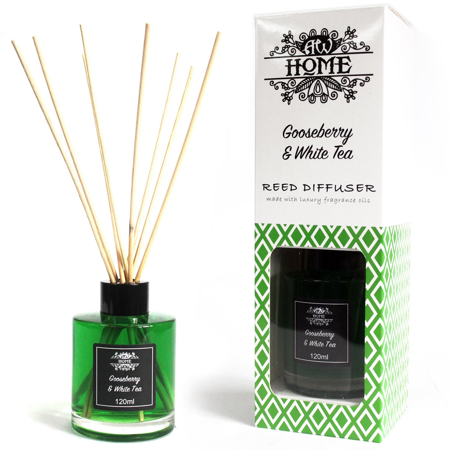 120ml Reed Diffuser -  Gooseberry & White Tea