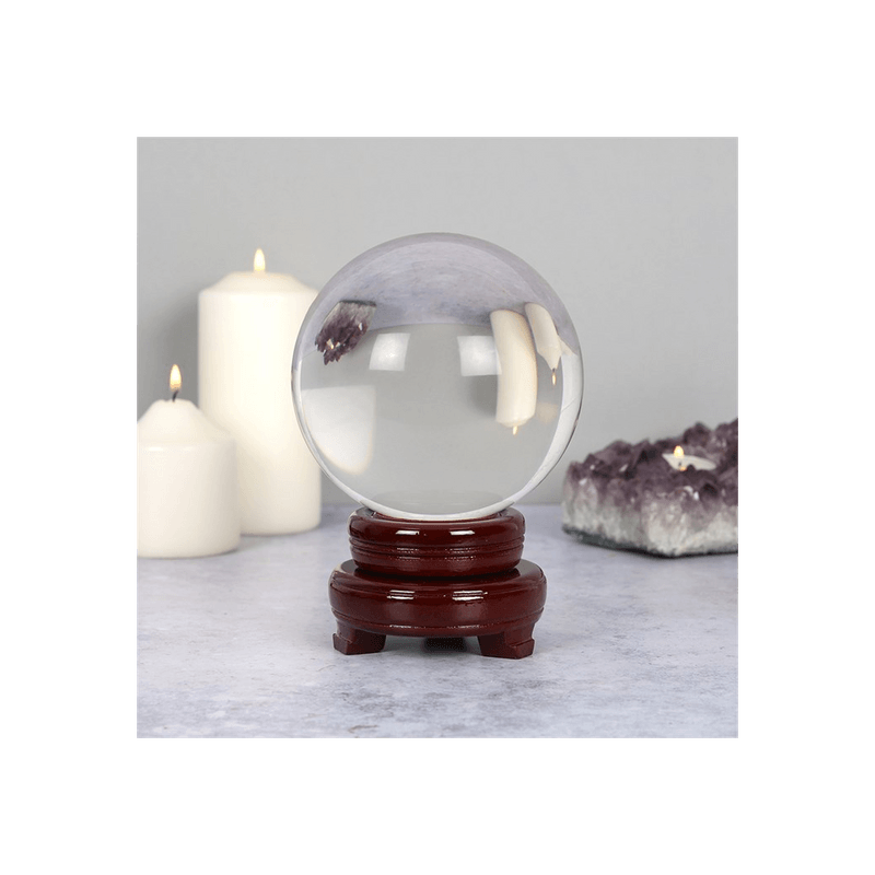 13cm Crystal Ball with Stand - DuvetDay.co.uk