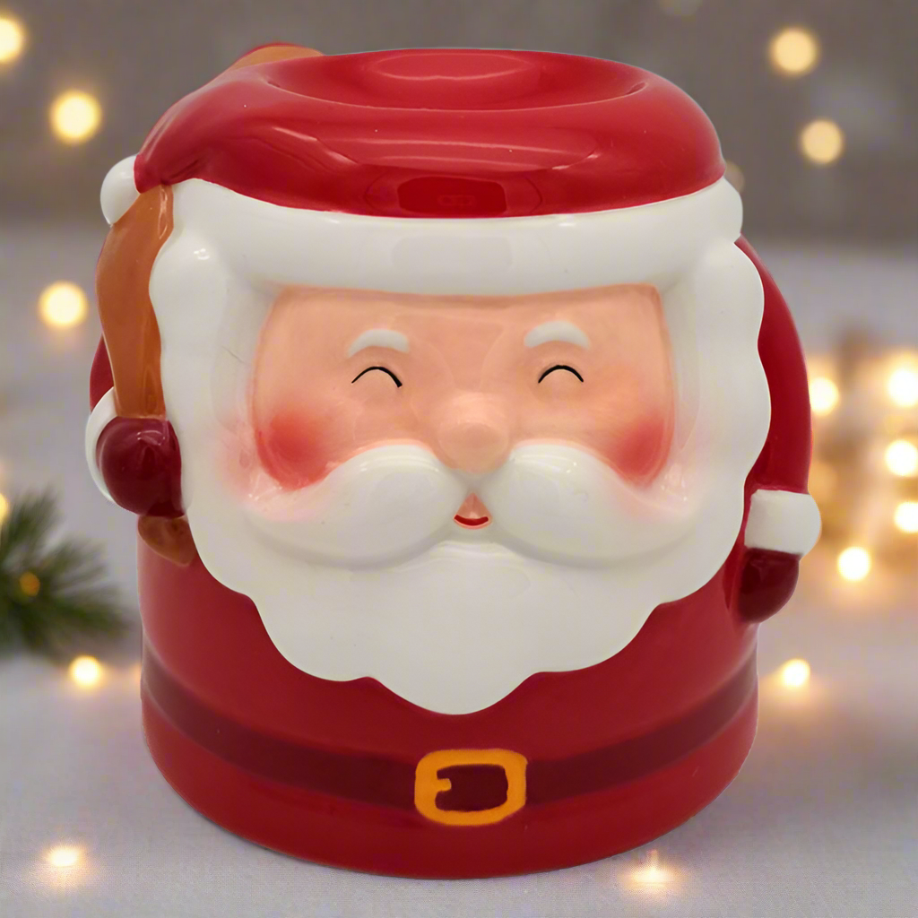 Santa Shaped Christmas Ceramic Oil Burner