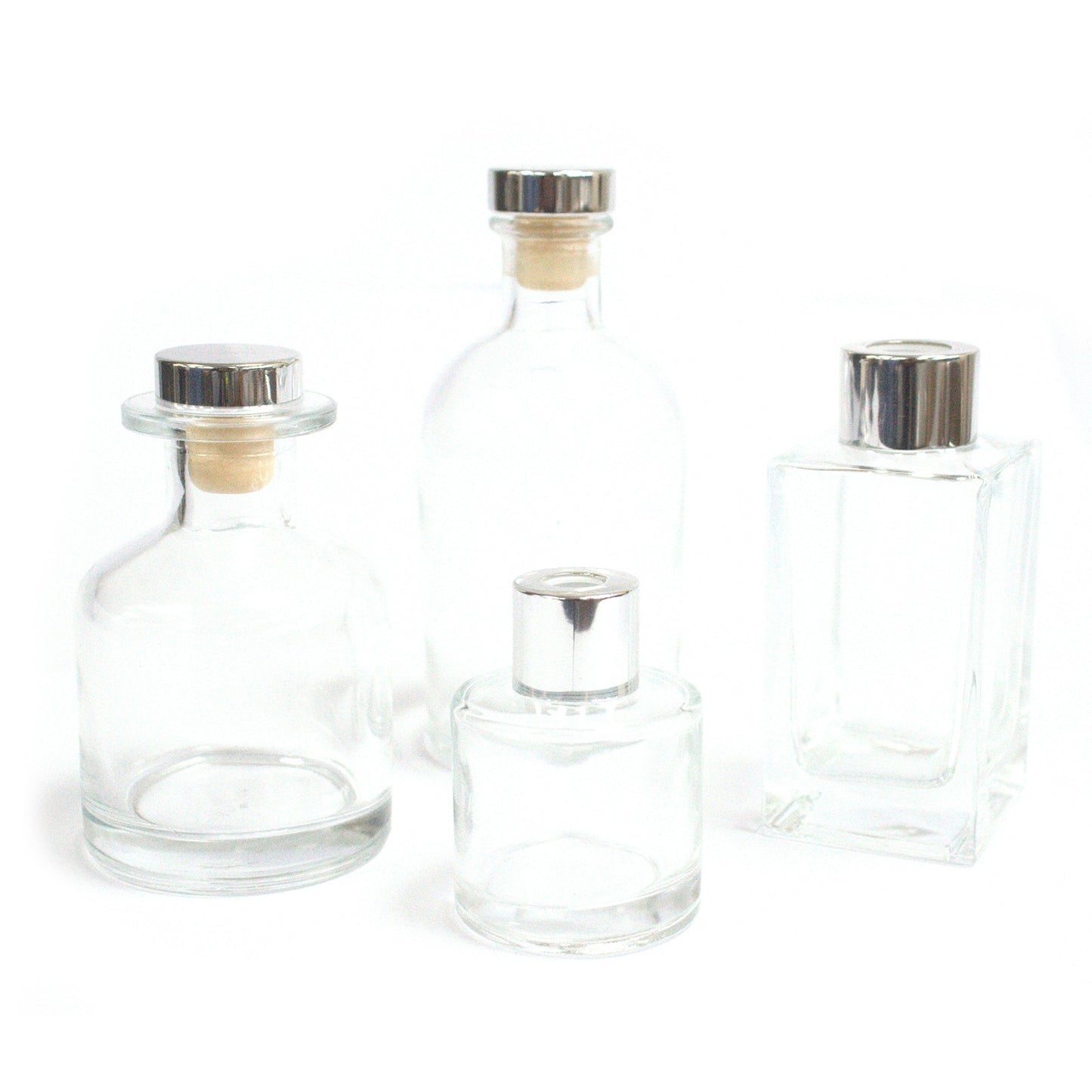 100 ml Square Long Reed Diffuser Bottlle - Clear