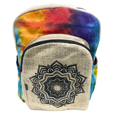 Tiedye Hemp Large Backpack - Mandala