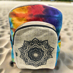 Tiedye Hemp Large Backpack - Mandala