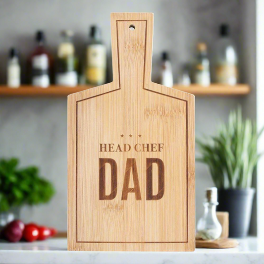 Head Chef Dad Bamboo Serving Board