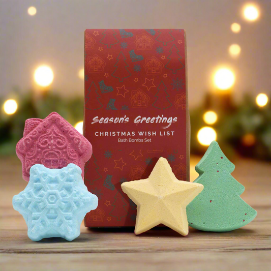 Christmas Wish List Christmas Bath Bomb Gift Pack