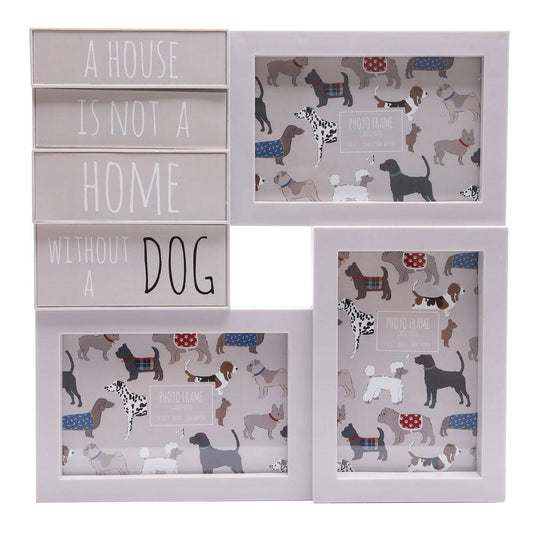 29cm Dog Multi Photo Frame - DuvetDay.co.uk