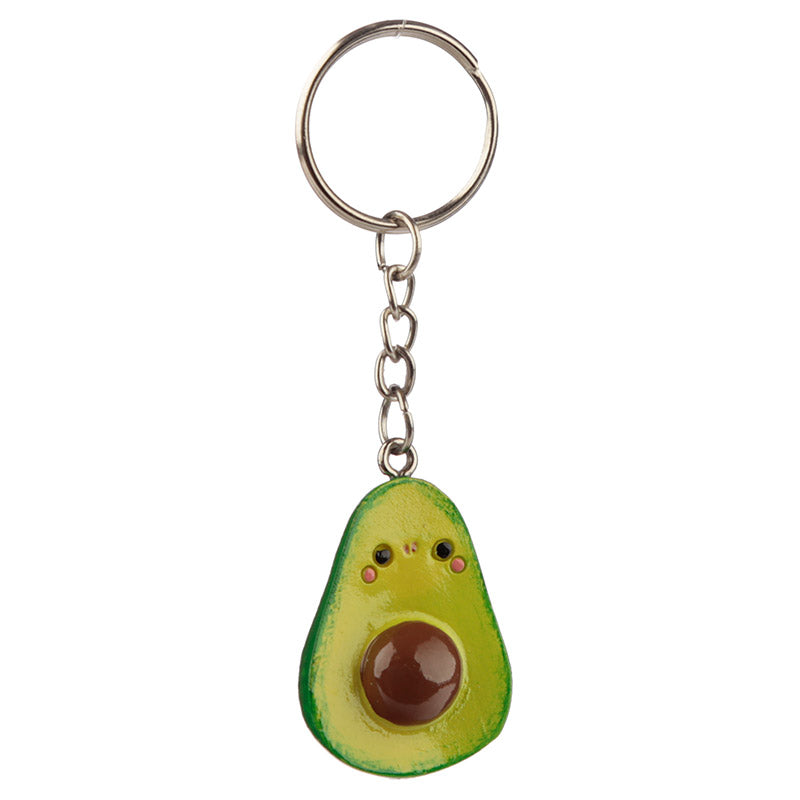 Novelty Set of 2 Keyrings - Avocado