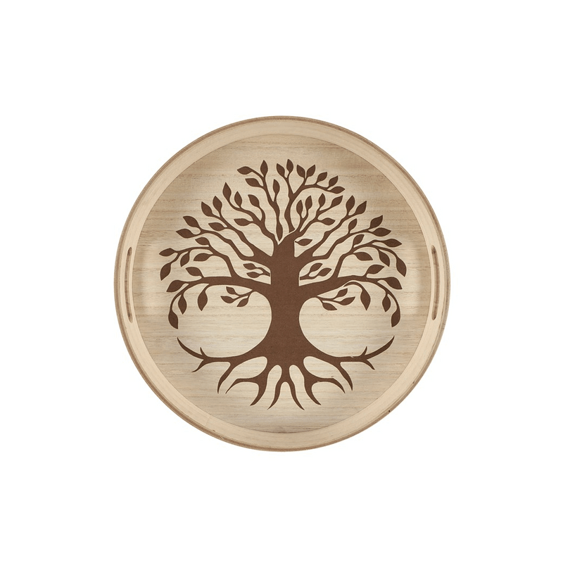 35cm Tree of Life Engraved Tray - DuvetDay.co.uk