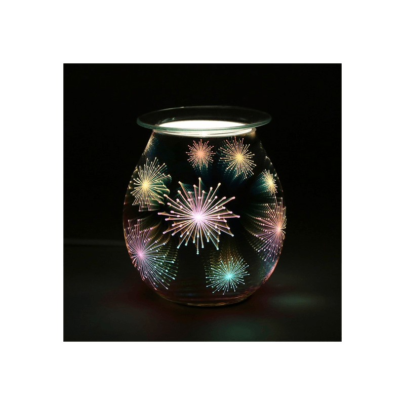 3D Firework Effect Light Up Electric Oil Burner - DuvetDay.co.uk