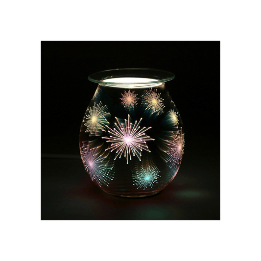 3D Firework Effect Light Up Electric Oil Burner - DuvetDay.co.uk