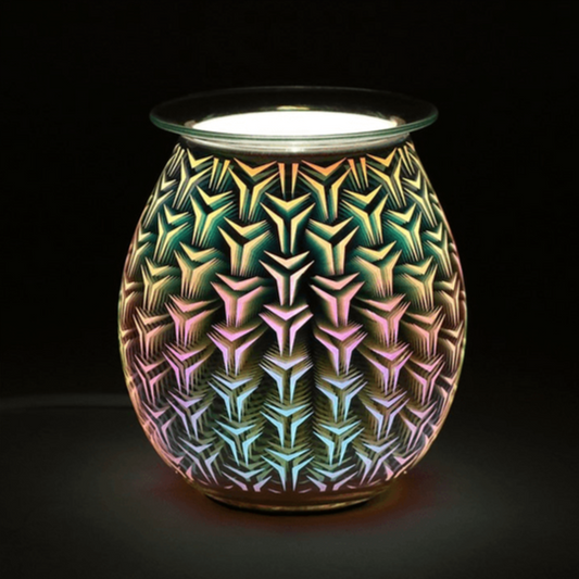 3D Geometric Light Up Electric Oil Burner - DuvetDay.co.uk