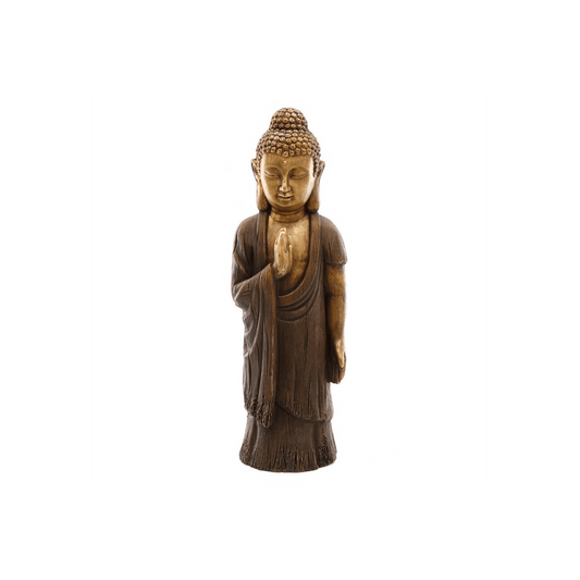 62cm Gold Standing Buddha - DuvetDay.co.uk