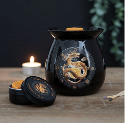 Litha Wax Melt Burner Gift Set by Anne Stokes