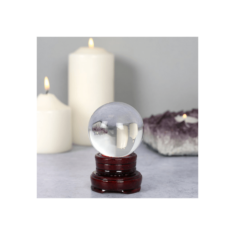 6cm Crystal Ball with Stand - DuvetDay.co.uk