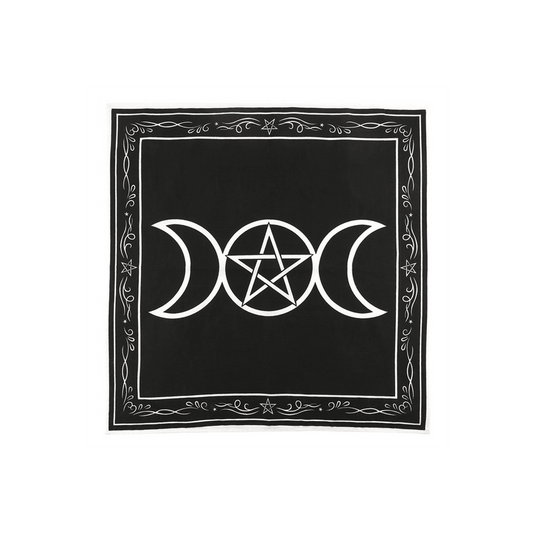 70x70cm Triple Moon Altar Cloth - DuvetDay.co.uk