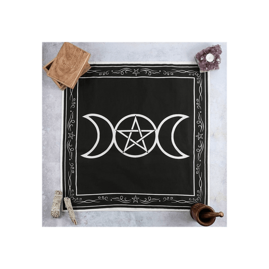 70x70cm Triple Moon Altar Cloth - DuvetDay.co.uk