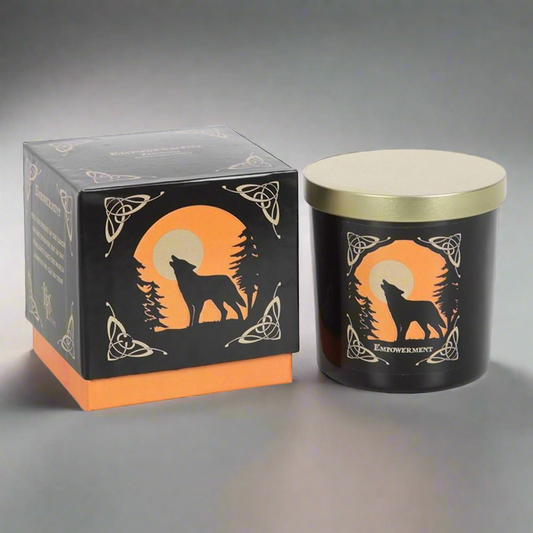 'Wolf Song' Empowerment Candle by Lisa Parker - DuvetDay.co.uk