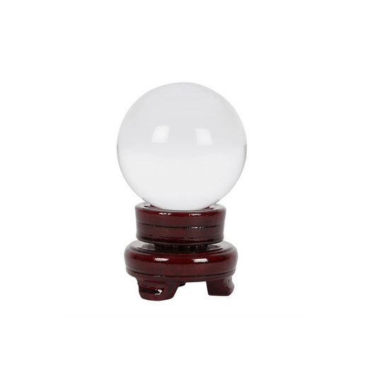 8cm Crystal Ball with Stand - DuvetDay.co.uk