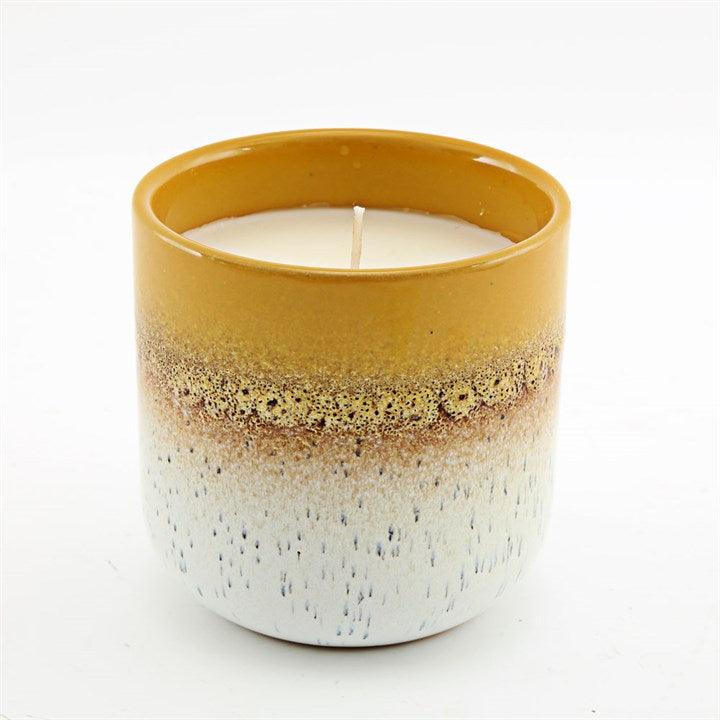 9cm Reactive Glaze Abstract Candle - DuvetDay.co.uk