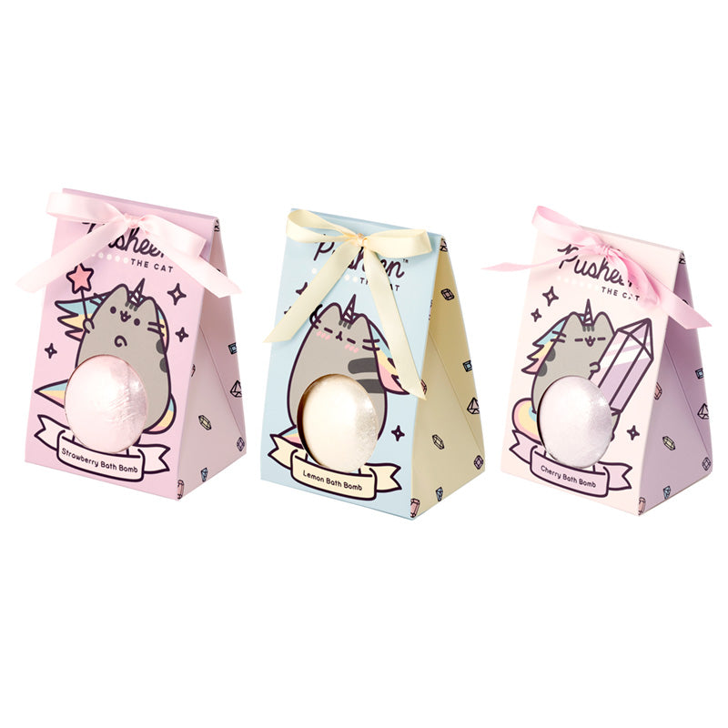 Handmade Bath Bomb in Gift Box - Pusheen the Cat