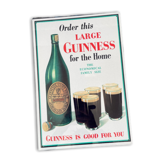 Vintage Metal Sign - Retro Advertising, Large Guinness For Home