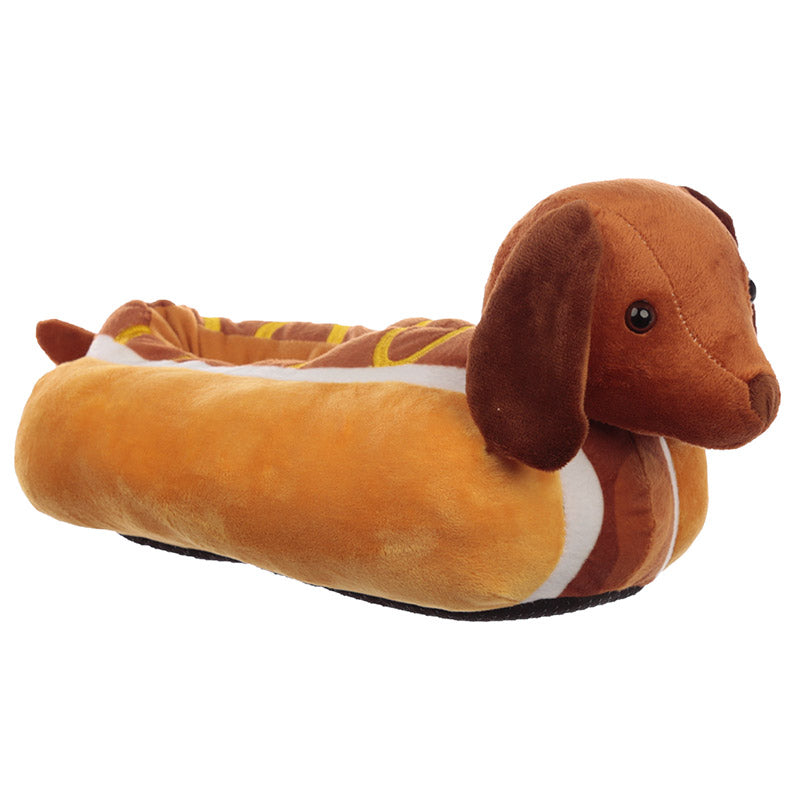 Hot Dog Fast Food Unisex One Size Pair of Plush Slippers