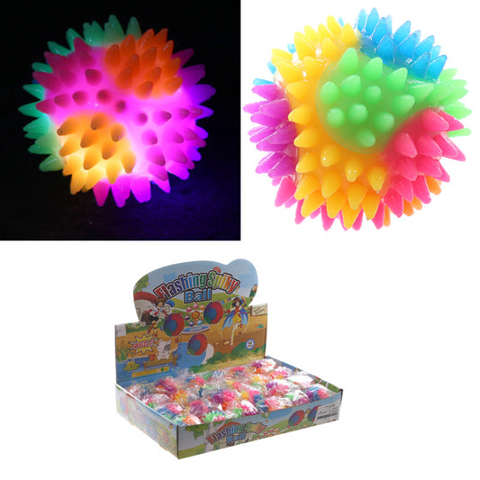 Fun Kids Spiky Bouncy Light Up Ball 5.5cm