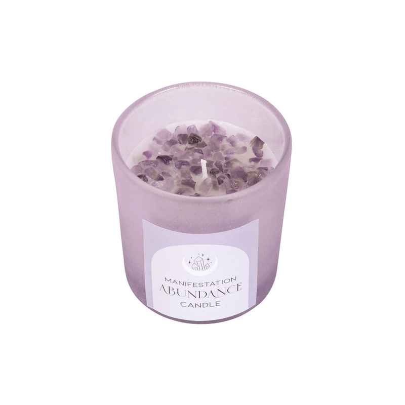 Abundance French Lavender Crystal Chip Candle - DuvetDay.co.uk