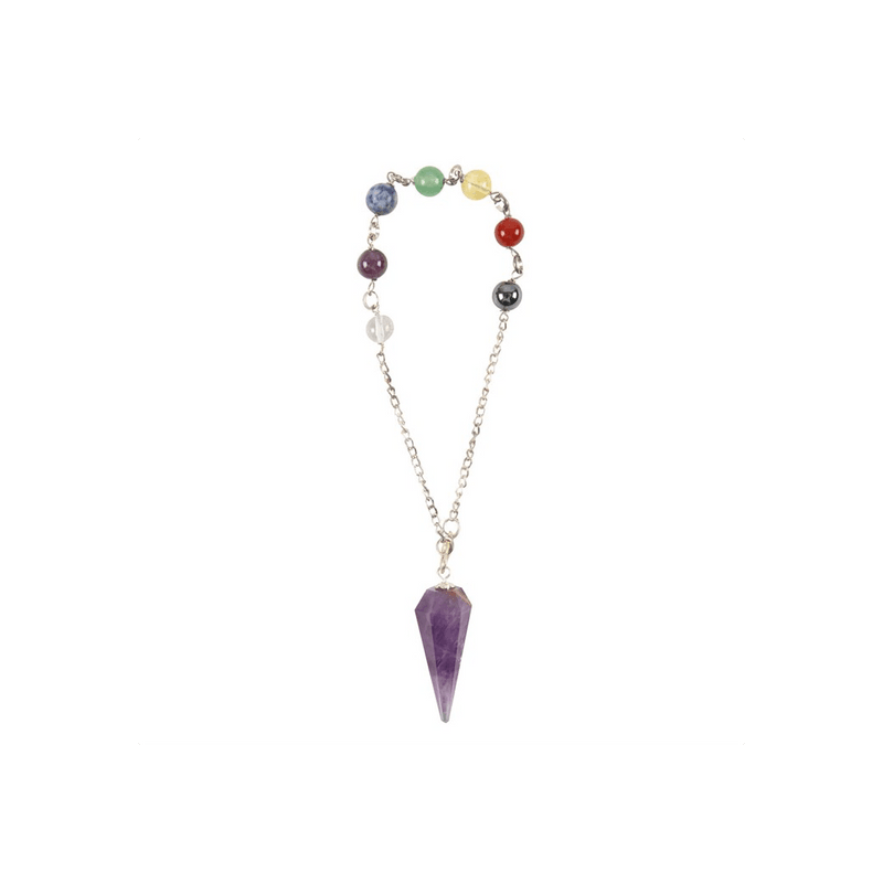 Amethyst Chakra Pendulum Bracelet - DuvetDay.co.uk