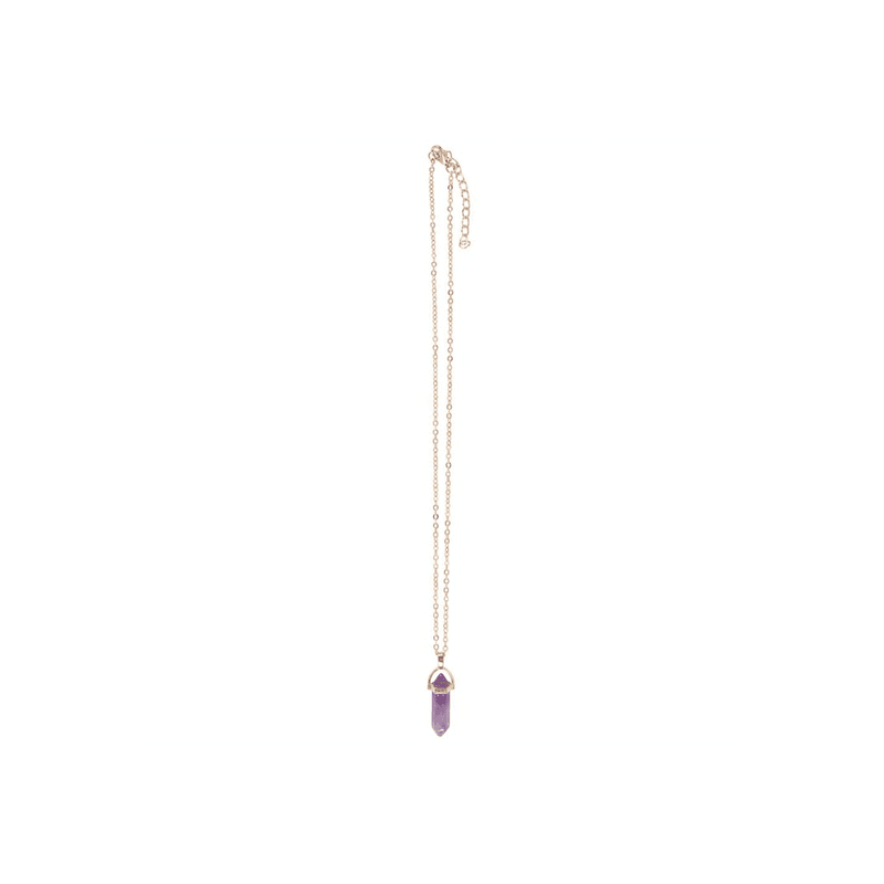 Amethyst Crystal Necklace Card - DuvetDay.co.uk