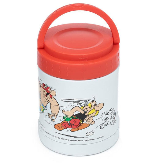 Asterix & Obelix Stainless Steel Insulated Food Snack/Lunch Pot 400ml - DuvetDay.co.uk