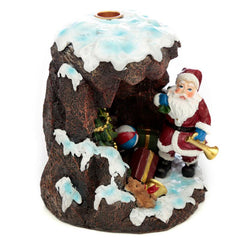 Backflow Incense Burner - Christmas Santa's Grotto - DuvetDay.co.uk