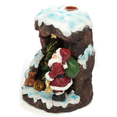 Backflow Incense Burner - Christmas Santa's Grotto - DuvetDay.co.uk