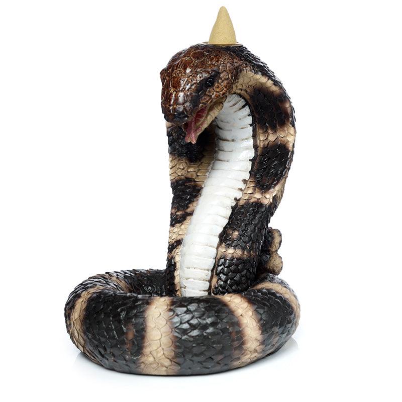 Backflow Incense Burner - Coiled Cobra Snake - DuvetDay.co.uk