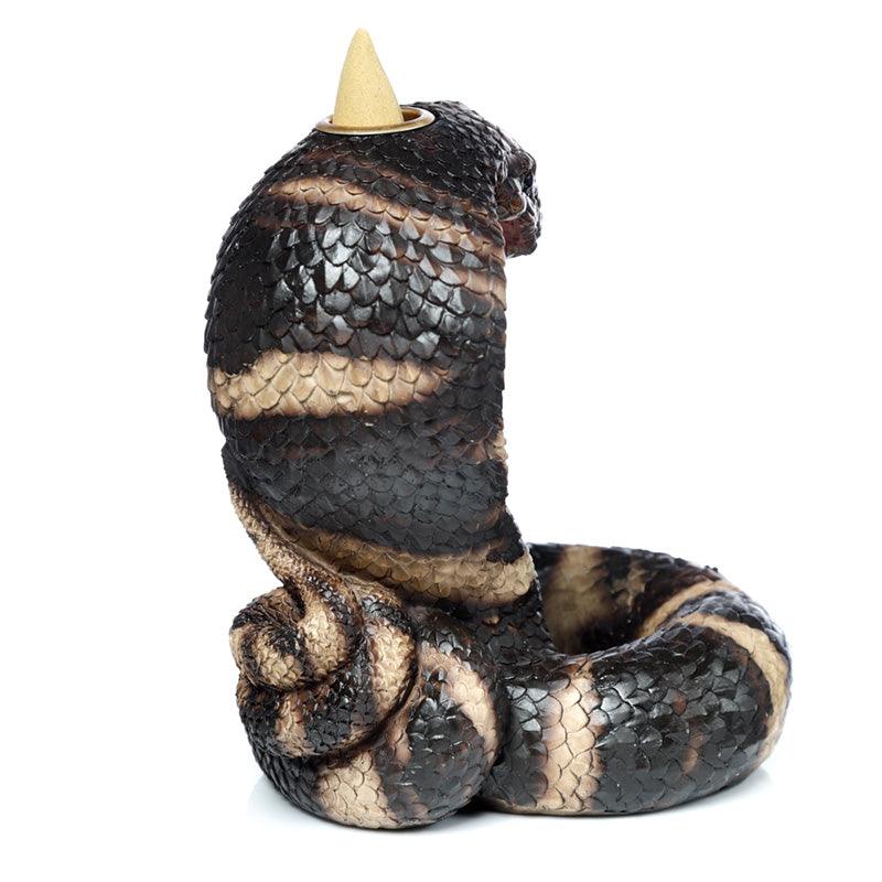 Backflow Incense Burner - Coiled Cobra Snake - DuvetDay.co.uk