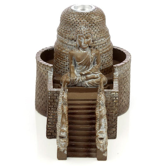 Backflow Incense Burner - Thai Buddha Temple - DuvetDay.co.uk