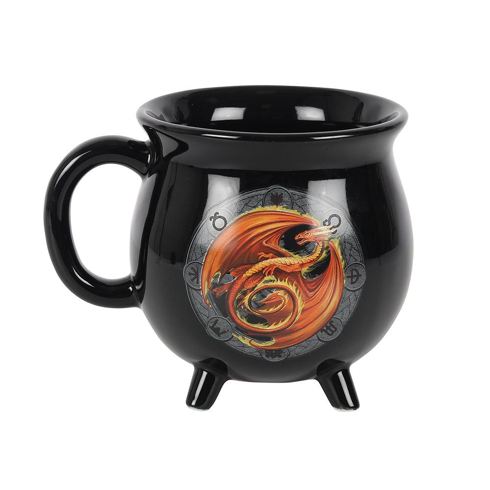 Beltane Colour Changing Cauldron Mug by Anne Stokes - DuvetDay.co.uk