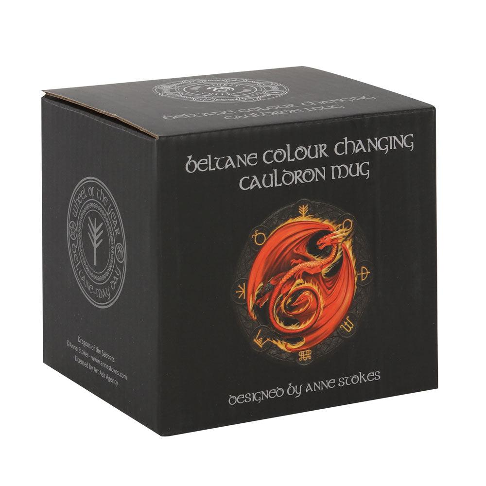 Beltane Colour Changing Cauldron Mug by Anne Stokes - DuvetDay.co.uk