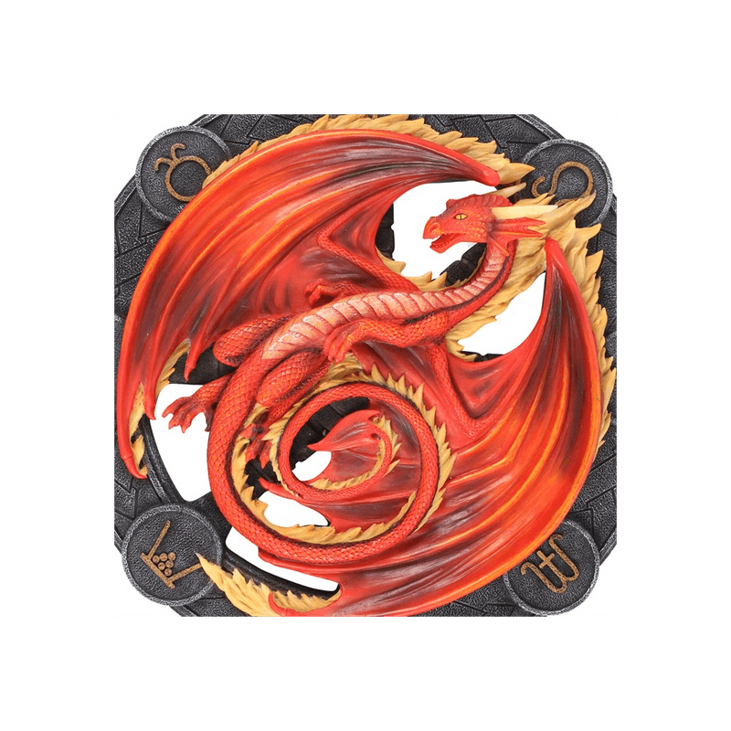 Beltane Dragon Resin Wall Plaque by Anne Stokes - DuvetDay.co.uk