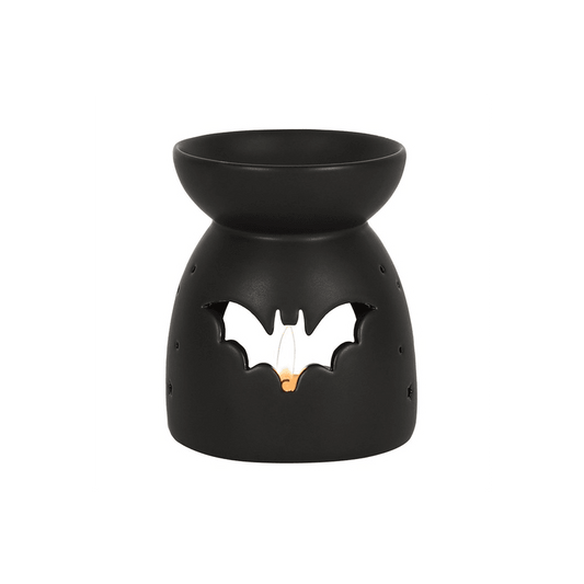 Black Bat Cut Out Oil Burner - DuvetDay.co.uk