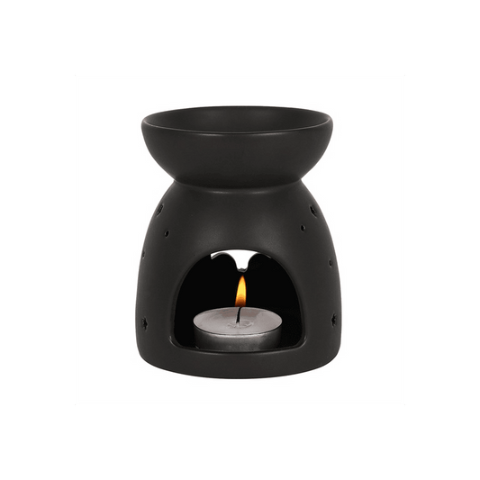 Black Bat Cut Out Oil Burner - DuvetDay.co.uk