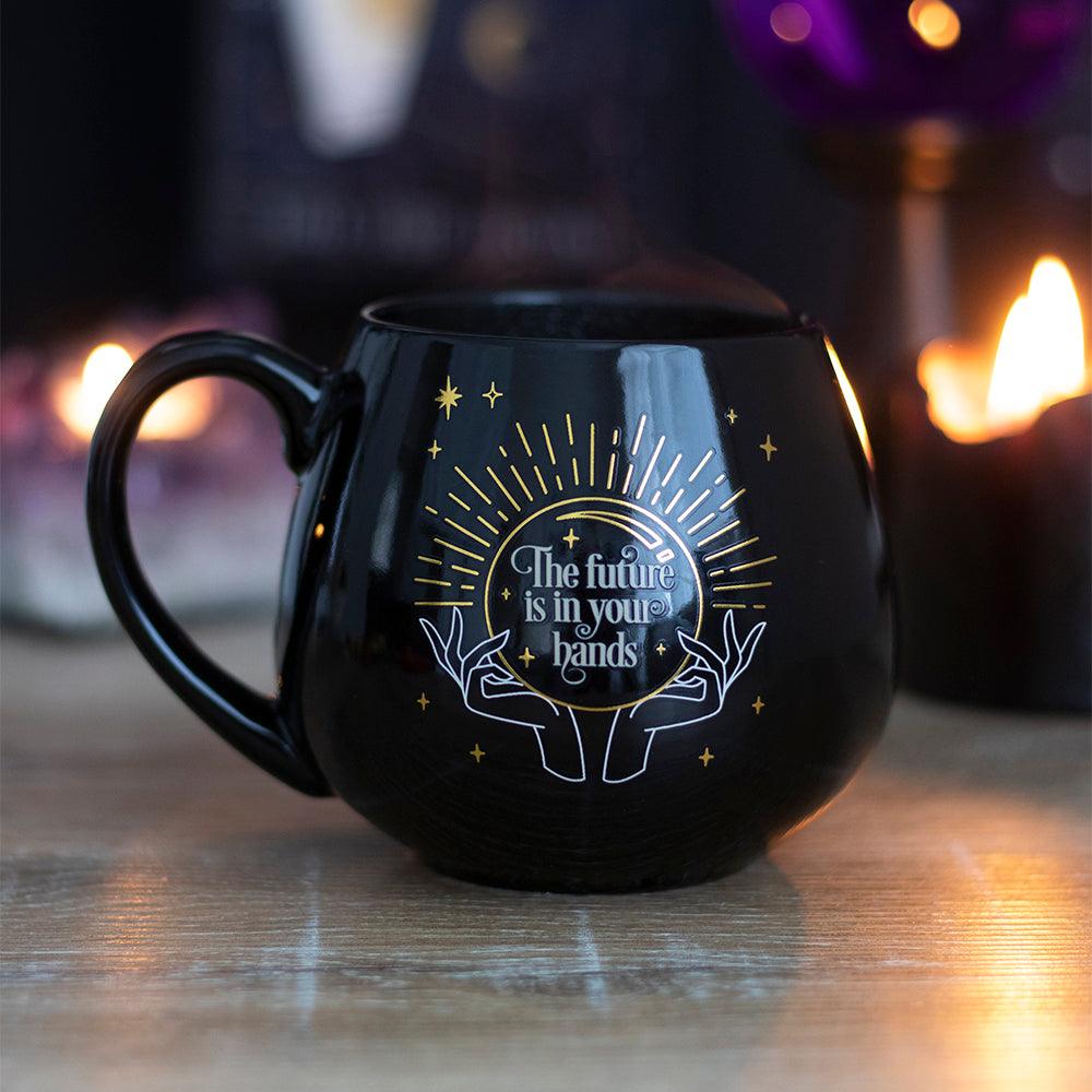 Black Fortune Teller Colour Changing Mug - DuvetDay.co.uk