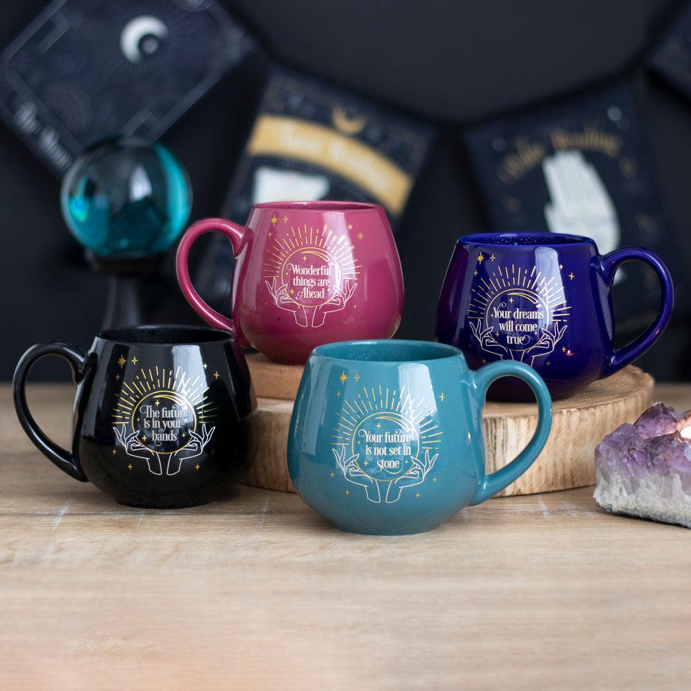 Black Fortune Teller Colour Changing Mug - DuvetDay.co.uk