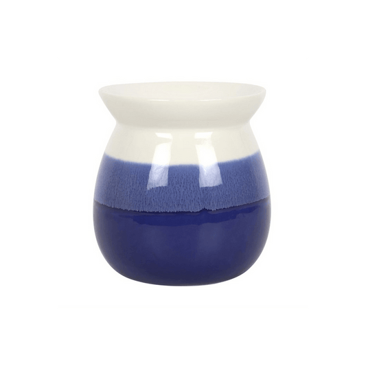 Blue Reactive Glaze Oil Burner - DuvetDay.co.uk