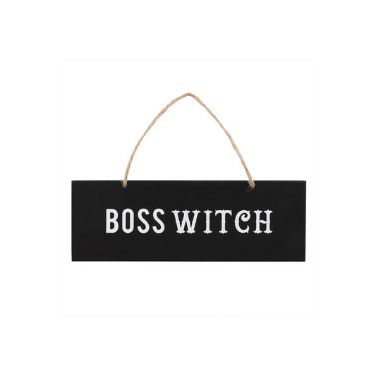 Boss Witch Wall Sign - DuvetDay.co.uk