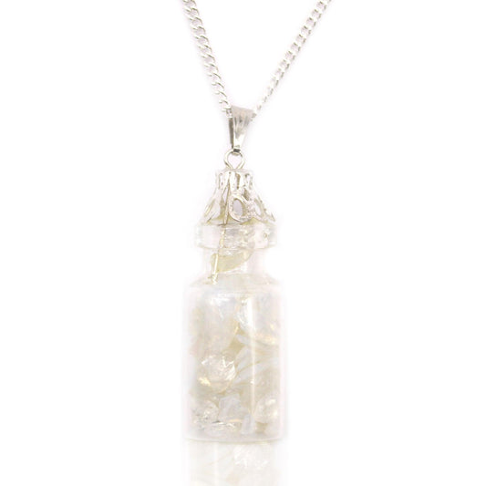 Bottled Gemstones Necklace - Opalite - DuvetDay.co.uk